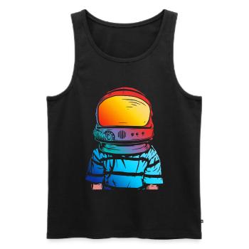 Astronaut Dream Gift for Kids - Men's Premium Organic Tank Top - black - Front - AI Model Male 178 light (178cm)