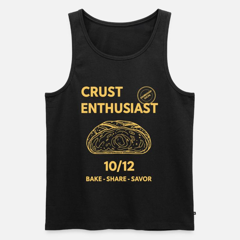 Sourdough Bread Baking Baker Crust Enthusiast - Men's Premium Organic Tank Top - black