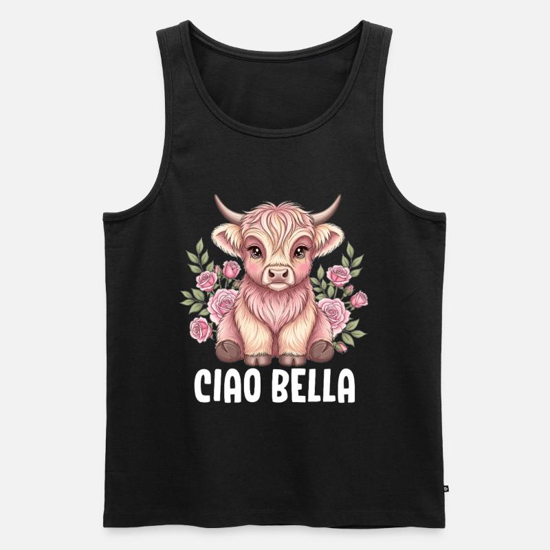 Ciao Bella - Männer Premium Bio Tank Top - Schwarz