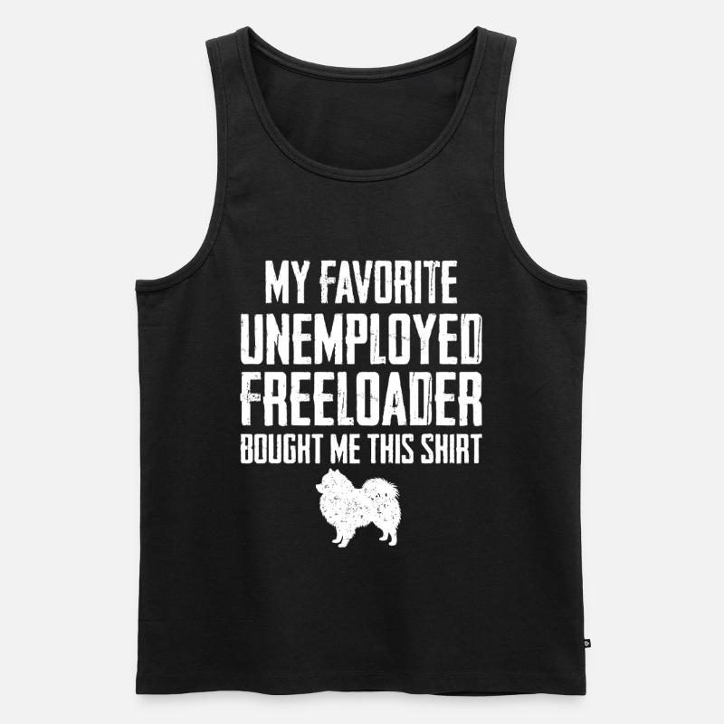 Funny Pomeranian Freeloader - Men's Premium Organic Tank Top - black