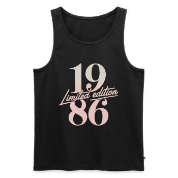 Jahrgang 1986 Limited Edition Retro - Männer Premium Bio Tank Top - Schwarz - Vorne - Michal (187cm)