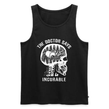 The doctor says it's incurable - Backgammon - Men's Premium Organic Tank Top - black - Front - Michal (187cm)