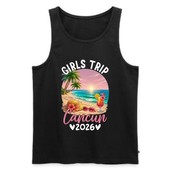 Girls Trip Cancun 2026 - Men's Premium Organic Tank Top - black - Front - AI Model Male 178 light (178cm)