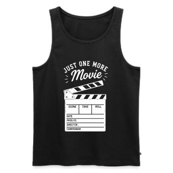 Just one more Movie Filmklappe für Cineasten - Men's Premium Organic Tank Top - black - Front - Michal (187cm)