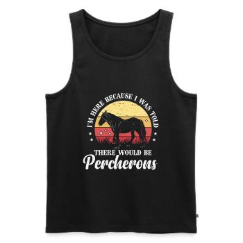 Pferdereiter, Reitreiter, Reiter - Männer Premium Bio Tank Top - Schwarz - Vorne - Michal (187cm)