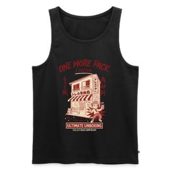 trading card Weekend Forecast Chance Of Pack - Men's Premium Organic Tank Top - black - Front - Michal (187cm)