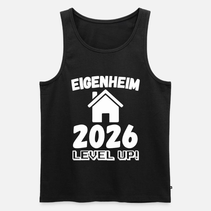 Eigenheim 2026 Level Up - Männer Premium Bio Tank Top - Schwarz