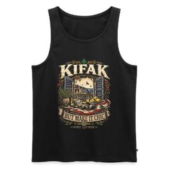 Libanon Libanese Kifak But Make It Chic - Männer Premium Bio Tank Top - Schwarz - Vorne - Michal (187cm)