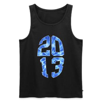 13 YEARS OLD 2013 13TH BIRTHDAY - Men's Premium Organic Tank Top - black - Front - Michal (187cm)