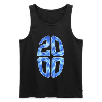 26 JAHRE ALT 2000 26. GEBURTSTAG - Männer Premium Bio Tank Top - Schwarz - Vorne - Michal (187cm)
