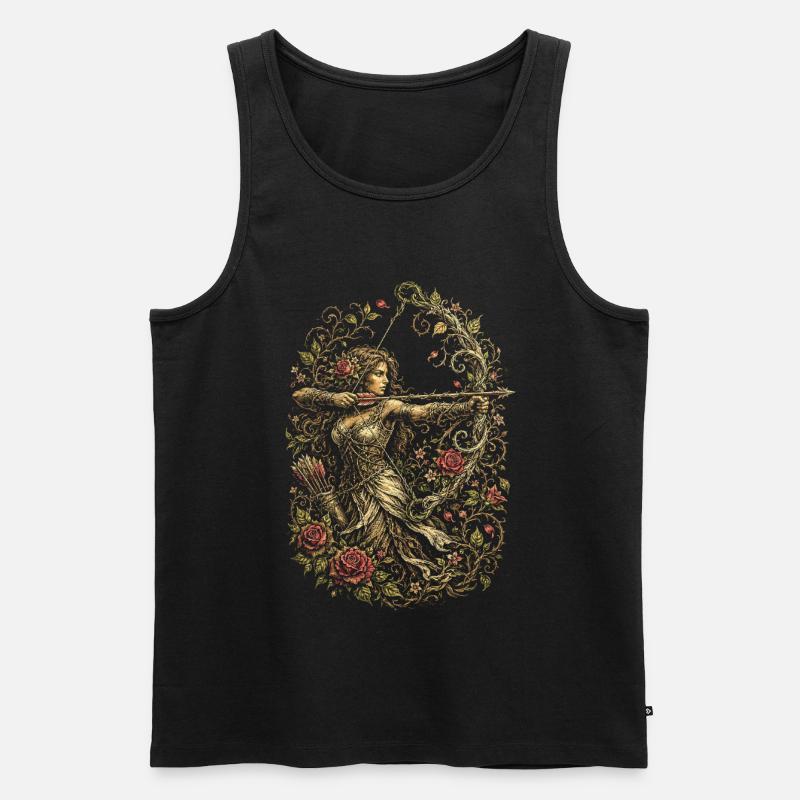 Archery Archer - Men's Premium Organic Tank Top - black