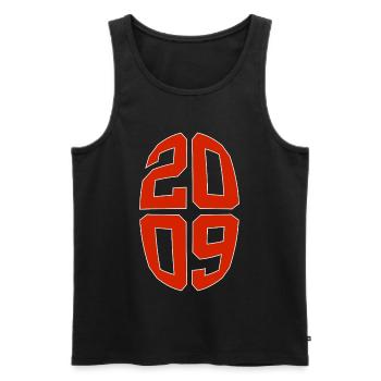 17 JAHRE ALT 2009 17. GEBURTSTAG - Männer Premium Bio Tank Top - Schwarz - Vorne - AI Model Male 178 light (178cm)