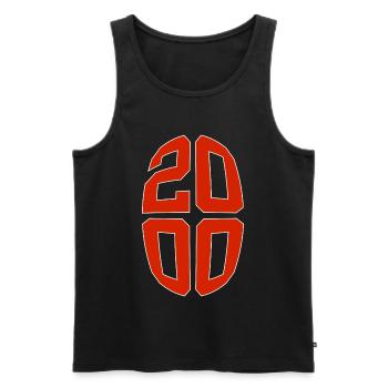 26 JAHRE ALT 2000 26. GEBURTSTAG - Männer Premium Bio Tank Top - Schwarz - Vorne - Michal (187cm)