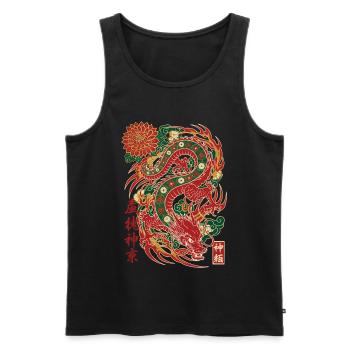 Dragon Kami God Pack Trading Card Market - Men's Premium Organic Tank Top - black - Front - Michal (187cm)