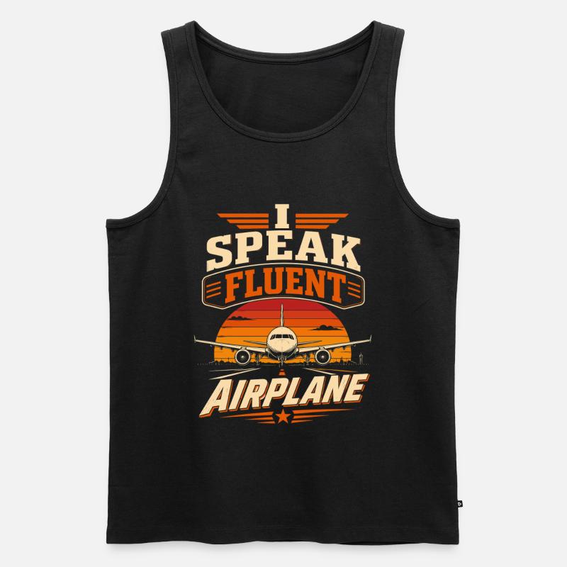 Flugzeug Mechanik Technik Und Luftfahrt - Männer Premium Bio Tank Top - Schwarz