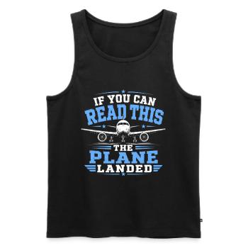 Aircraft Mechanics Aviation Maintenance - Men's Premium Organic Tank Top - black - Front - AI Model Male 178 light (178cm)