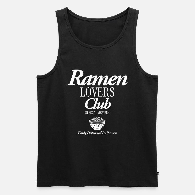 Ramen - Männer Premium Bio Tank Top - Schwarz