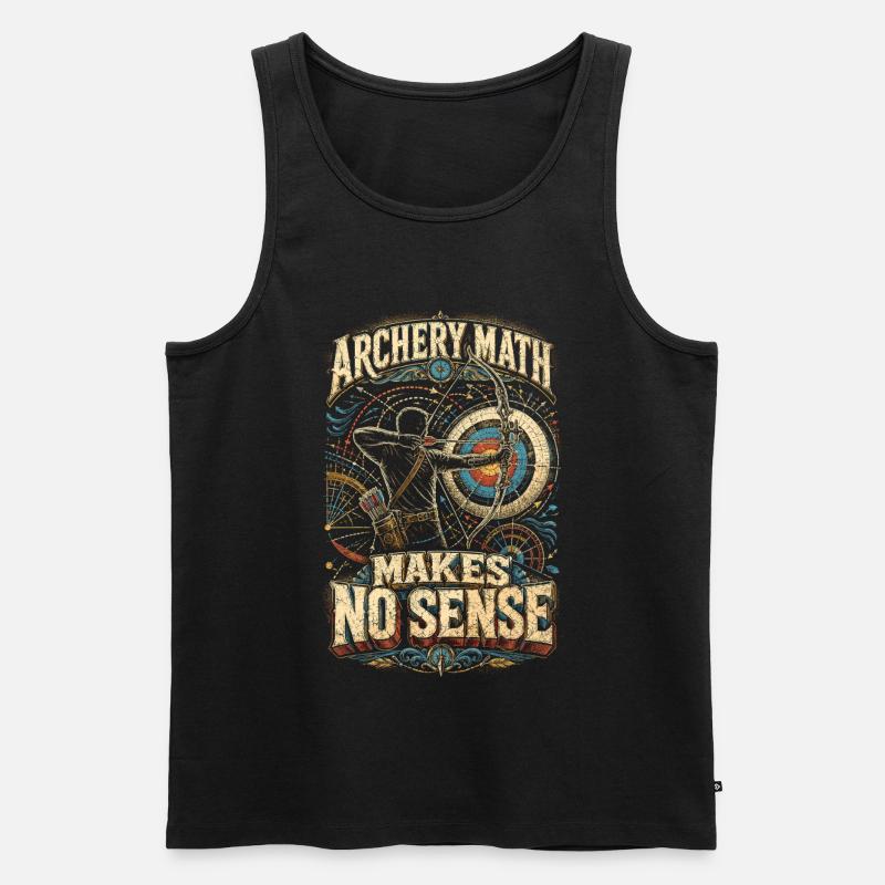 Bogenschießen Bogenschütze - Männer Premium Bio Tank Top - Schwarz