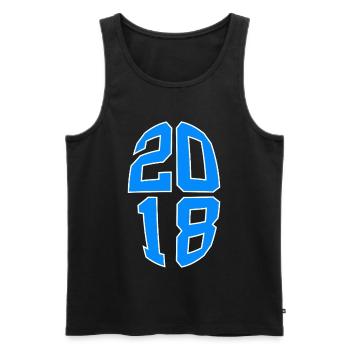 8 JAHRE ALT 2018 8. GEBURTSTAG - Männer Premium Bio Tank Top - Schwarz - Vorne - Michal (187cm)