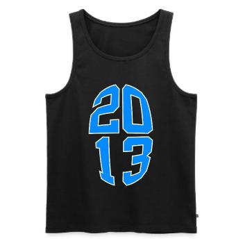 13 YEARS OLD 2013 13TH BIRTHDAY - Men's Premium Organic Tank Top - black - Front - Michal (187cm)