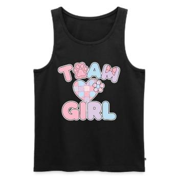 Équipe de révélation de sexe : Baby shower Girl Grossesse - Débardeur bio Premium Homme - noir - Devant - Michal (187cm)