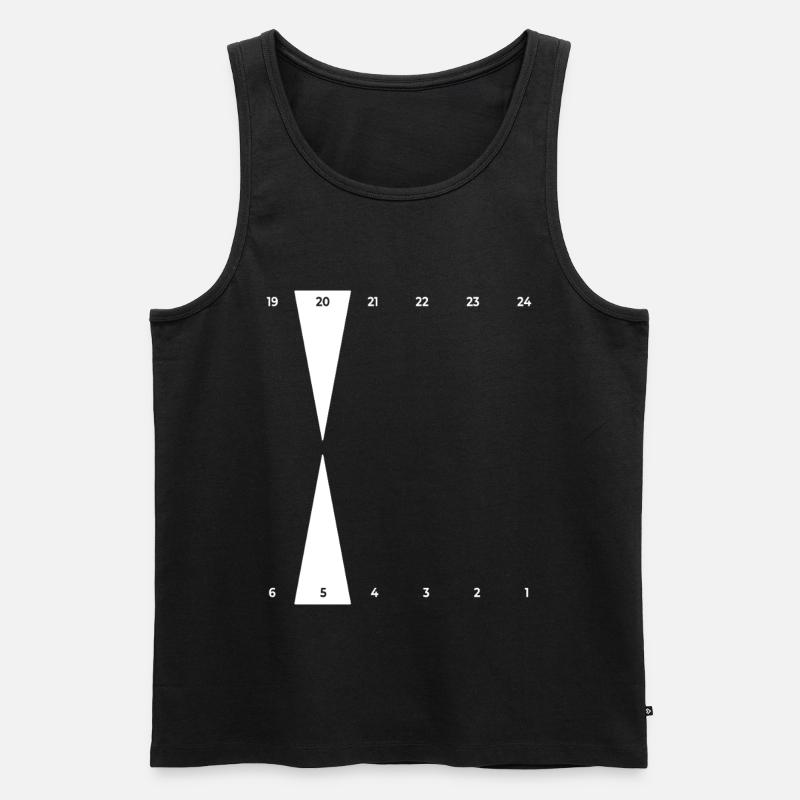 Backgammon | Golden Point - Männer Premium Bio Tank Top - Schwarz