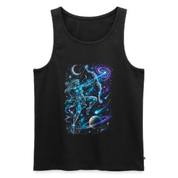Archery Archer Constellation - Men's Premium Organic Tank Top - black - Front - Michal (187cm)