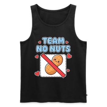 Gender Reveal Team No Nuts Team Mädchen Team Pink - Männer Premium Bio Tank Top - Schwarz - Vorne - AI Model Male 178 light (178cm)