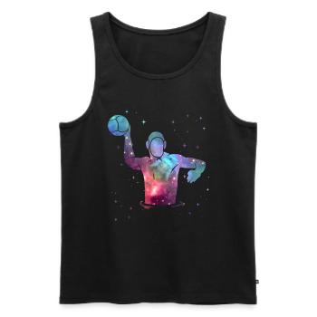 Water Polo Space Men Boys Water Polo Players - Men's Premium Organic Tank Top - black - Front - Michal (187cm)
