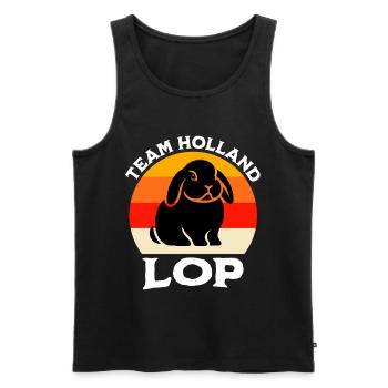 Team Dwarf Ram Rabbit - Men's Premium Organic Tank Top - black - Front - AI Model Male 178 light (178cm)
