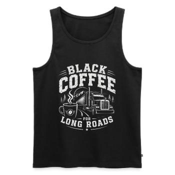 Truck transport driver everyday life - Men's Premium Organic Tank Top - black - Front - Michal (187cm)