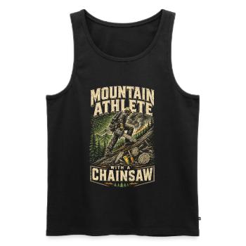 Fire brigade fire brigade groups - Men's Premium Organic Tank Top - black - Front - AI Model Male 178 light (178cm)