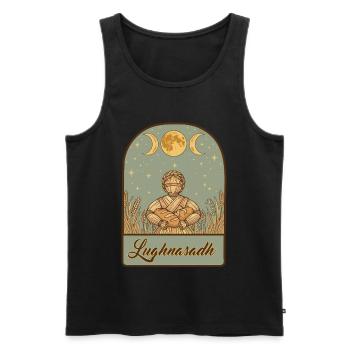 Lughnasadh Lughnasa Lammas First Harvest - Men's Premium Organic Tank Top - black - Front - Michal (187cm)