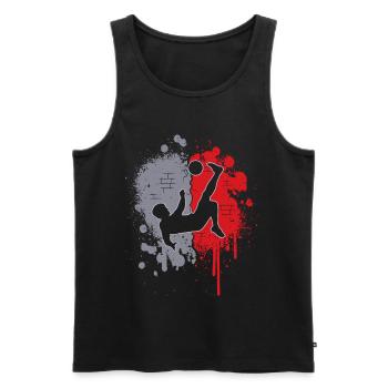 Soccer Soccer Players Splashes of Color Kids Boys Soccer - Men's Premium Organic Tank Top - black - Front - AI Model Male 178 light (178cm)