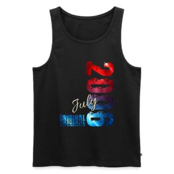 21st Birthday Gift Original July 2006 - Men's Premium Organic Tank Top - black - Front - Michal (187cm)
