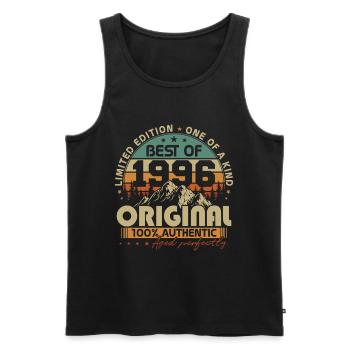 Original 1996 Vintage Vintage Rétro Anniversaire - Débardeur bio Premium Homme - noir - Devant - Michal (187cm)