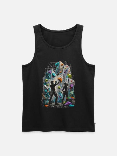 Route Setter Route Setter Route Construction - Men's Premium Organic Tank Top - black