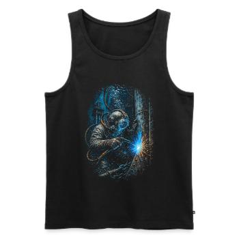 Underwater Welder Underwater Welder - Men's Premium Organic Tank Top - black - Front - Michal (187cm)