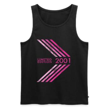 2001 Limited Edition Geburtstag Frauen Damen - Männer Premium Bio Tank Top - Schwarz - Vorne - Michal (187cm)