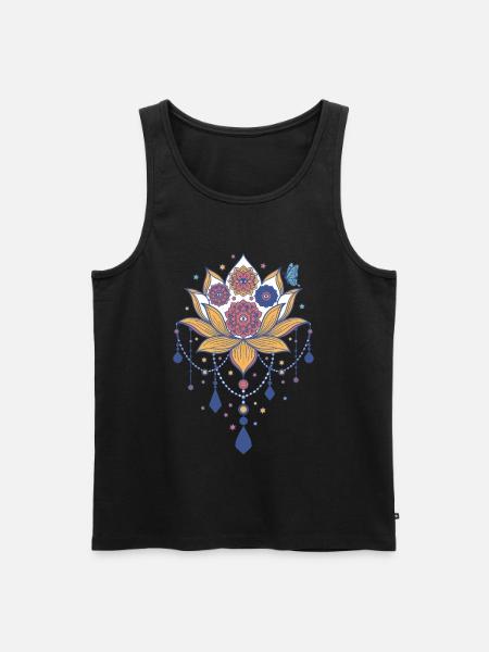 Spirituality Meditation Sacred Geometry - Men's Premium Organic Tank Top - black