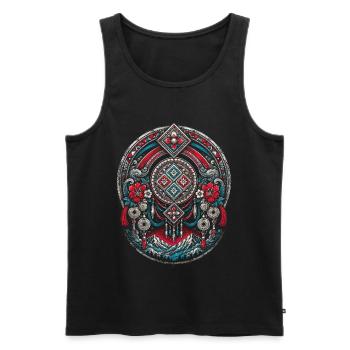 Hmong - Débardeur bio Premium Homme - noir - Devant - Michal (187cm)