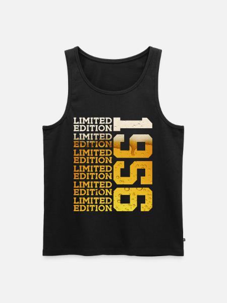 LIMITED EDITION 1956 BEER 70TH BIRTHDAY - Men's Premium Organic Tank Top - black