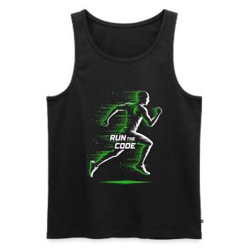 Programmers – Coding Developers & Computer Scientists - Men's Premium Organic Tank Top - black - Front - Michal (187cm)
