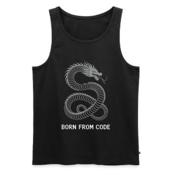 Programmers – Coding Developers & Computer Scientists - Men's Premium Organic Tank Top - black - Front - Michal (187cm)