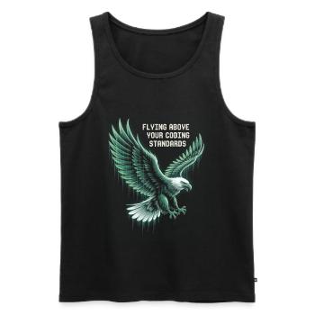Programmers – Coding Developers & Computer Scientists - Men's Premium Organic Tank Top - black - Front - Michal (187cm)