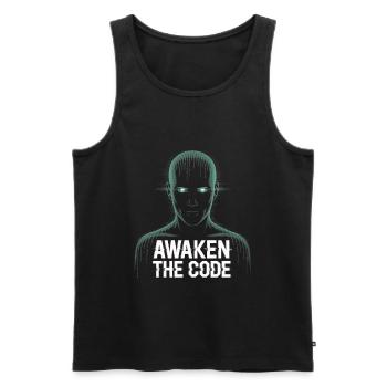 Programmers – Coding Developers & Computer Scientists - Men's Premium Organic Tank Top - black - Front - Michal (187cm)