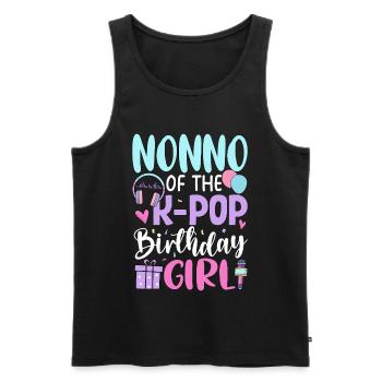 Nonno de La Fille d’anniversaire K-Pop - Débardeur bio Premium Homme - noir - Devant - Michal (187cm)