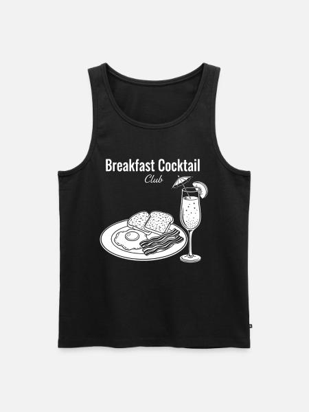 Breakfast Cocktail Club Brunch Coffee Bacon - Men's Premium Organic Tank Top - black
