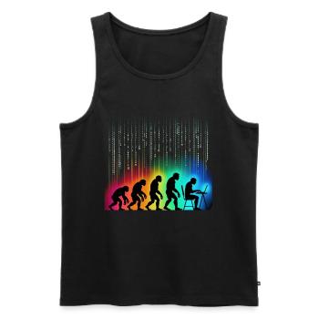 Programmers – Coding Developers & Computer Scientists - Men's Premium Organic Tank Top - black - Front - Michal (187cm)