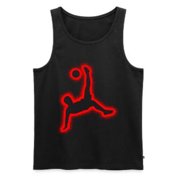 Soccer Soccer Players Kids Boys Soccer - Men's Premium Organic Tank Top - black - Front - Michal (187cm)